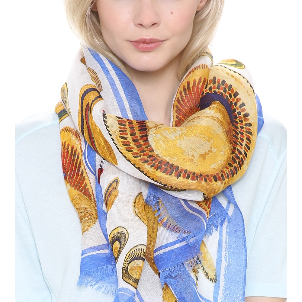 TORY BURCH Engineered Hat Scarf